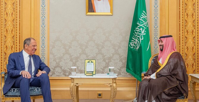 Saudi crown prince meets Russian foreign minister 