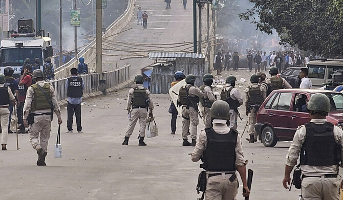 Internet suspended in parts of India’s Manipur as students clash with police