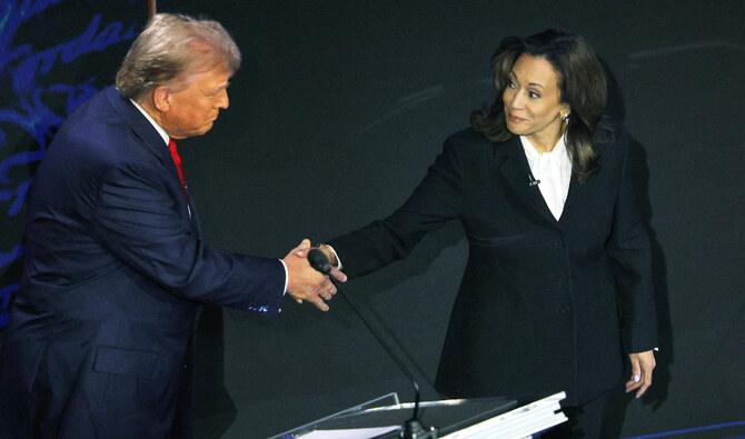 Harris, Trump shake hands as pivotal debate gets under way