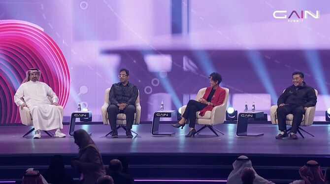 Panel discussion titled “Job Disruption: Is it All Lost?” takes place at the Global AI Summit in Riyadh on Wednesday.