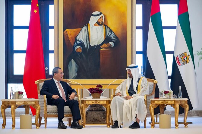 UAE ruler receives China’s Premier Li Qiang in Abu Dhabi 