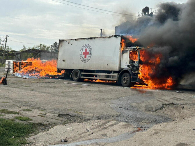 Russia hit Red Cross vehicles in east Ukraine, killed 3: Zelensky