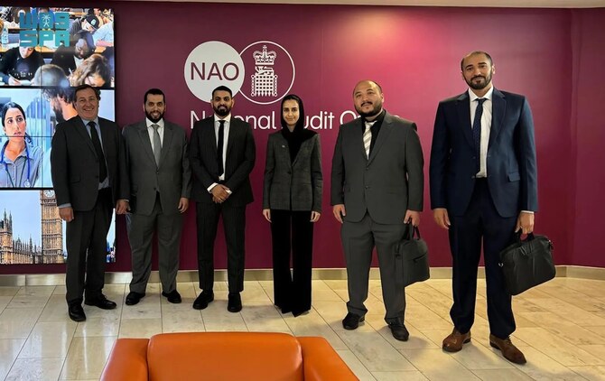 Saudi delegation meets UK’s National Audit Office to boost cooperation, expertise