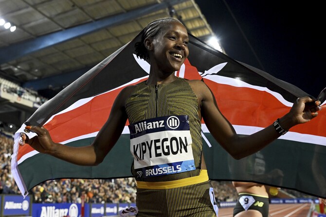 Kipyegon wins again, Tebogo and Crouser upset at Diamond League finals