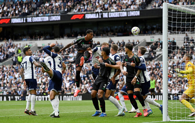 Gabriel strikes as Arsenal hit wasteful Spurs with sucker punch in north London derby