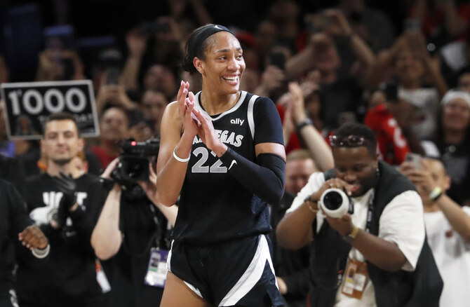 A’ja Wilson reaches 1,000 points becoming first WNBA player to do it in a season as Aces top Sun