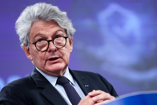 Breton steps down as France’s EU commissioner, criticizing von der Leyen