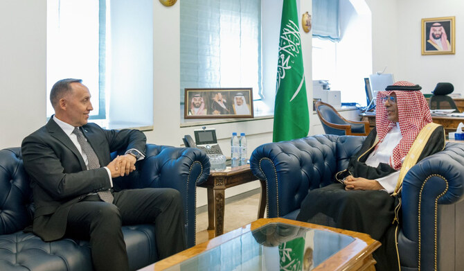 Saudi deputy minister receives Ukraine’s ambassador