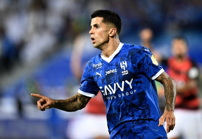 Joao Cancelo scores for Al-Hilal in win over Al-Rayyan in Asian Champions League