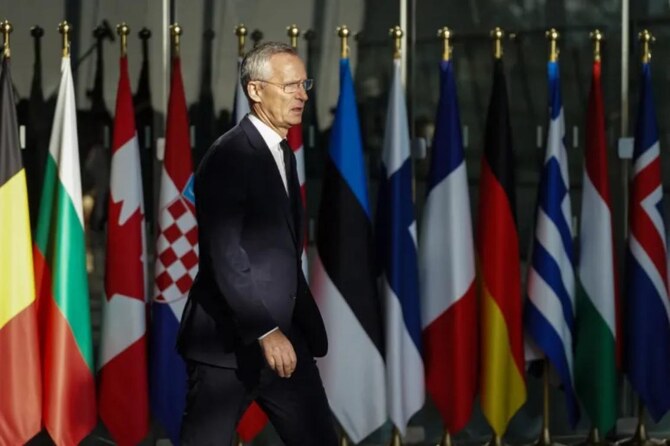 Outgoing NATO chief urges allies ‘to be willing to pay the price for peace’