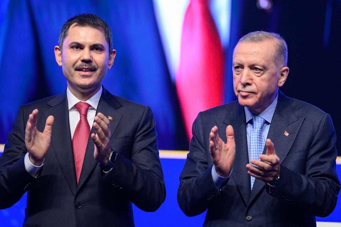 Turkish President Erdogan announces Murat Kurum as his AK Party candidate in Istanbul’s upcoming mayoral election in March.(AFP)