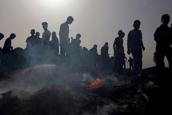 Israeli strikes on a Rafah refugee camp on Sunday killed more than 30, all civilians, and injured many others (File/AFP)