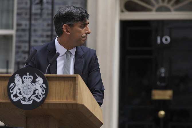 Sunak and his Conservative Party lost the general election held July 4 to the Labour Party. (AP)