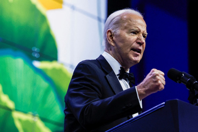 The decision on Biden’s political future rests with the president himself. (AFP/File Photo)