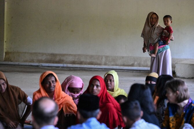 The Rohingya people are once again being forced to flee their homes in Myanmar’s Rakhine state (File/AFP)