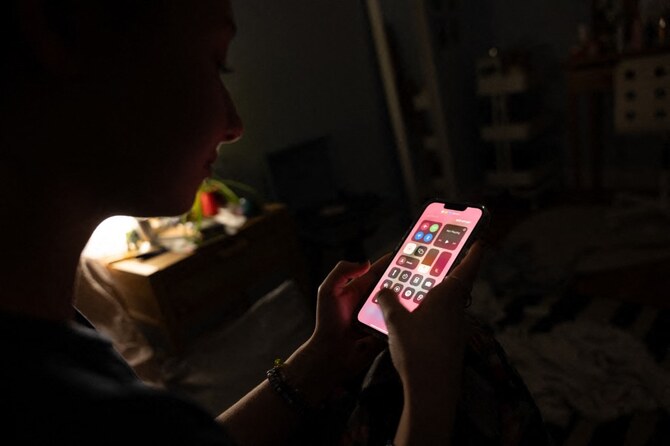 Many believe there is a tangible link between time spent on social media and teens suffering mental health problems. (AFP)