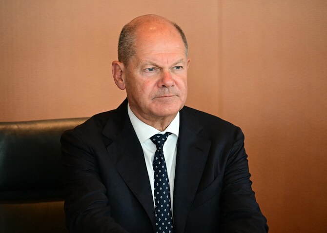 The poor election results for Scholz are set to increase the pressure on the chancellor to be tougher on immigration (File/AFP)