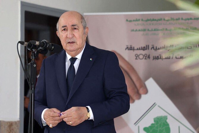 In Algeria’s election, President Abdelmadjid Tebboune secured an overwhelming — albeit predictable — victory. (AFP)