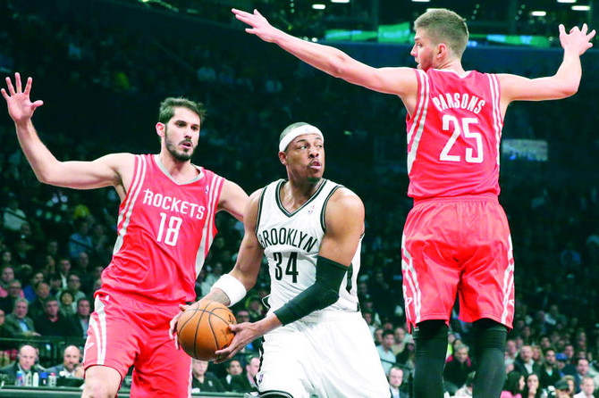 Nets Shoot Down Rockets, Clinch Playoff Berth | Arab News