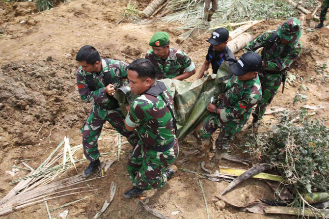 Indonesia Landslides Leave 12 Dead, 14 Missing | Arab News