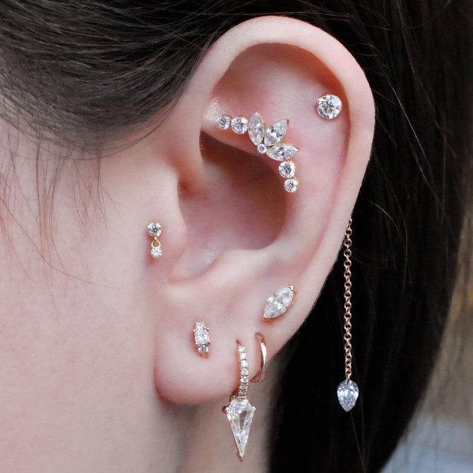 ear piercings diamond