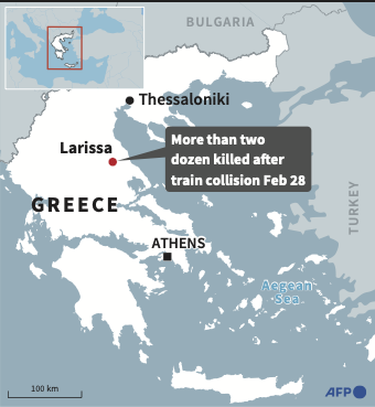 Greek president cuts short Moldova trip after train collision