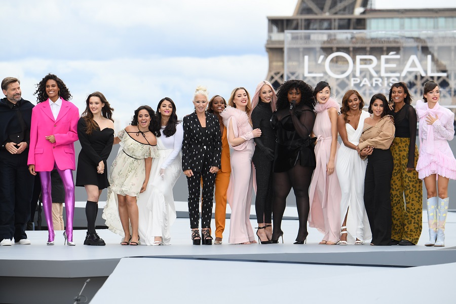 Aishwarya Rai at paris fashion week with Camilla Cabello and Helen