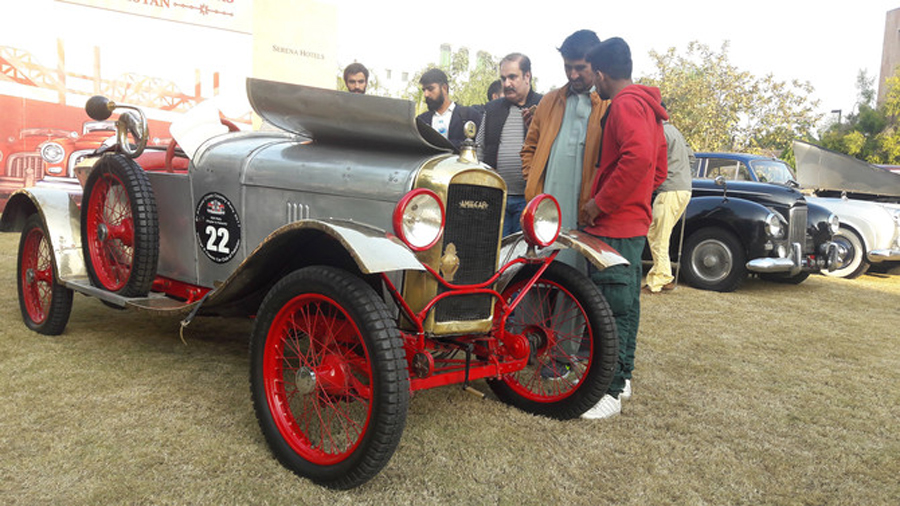 Vintage car owners on a drive to promote a softer image of Pakistan